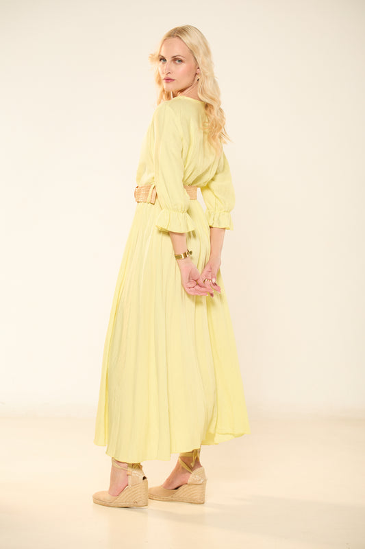 ΦΟΡΕΜΑ ΚΡΟΥΑΖΕ BUTTER YELLOW ΜΕ ΖΩΝΗ