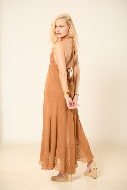 ΦΟΡΕΜΑ BΟΗΟ TERRACOTTA ΜΕ ΔΕΣΙΜΟ ΣΤΟΝ ΛΑΙΜΟ