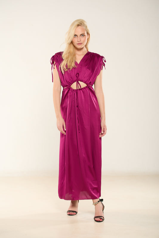 ΦΟΡΕΜΑ CUT-OUT ΣΑΤΕΝ ΦΟΥΞΙΑ