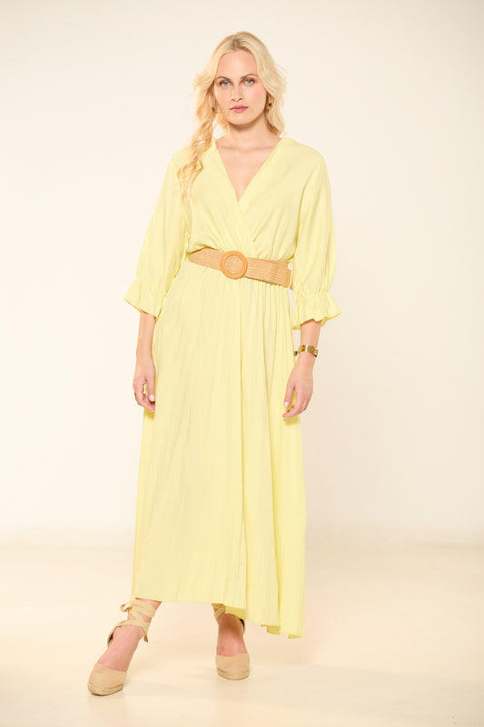 ΦΟΡΕΜΑ ΚΡΟΥΑΖΕ BUTTER YELLOW ΜΕ ΖΩΝΗ