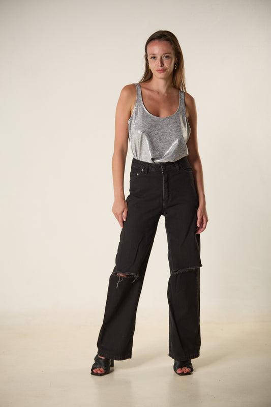 TANK TOP ΑΣΗΜΙ - ΜΕΤΑΛΙΖΕ