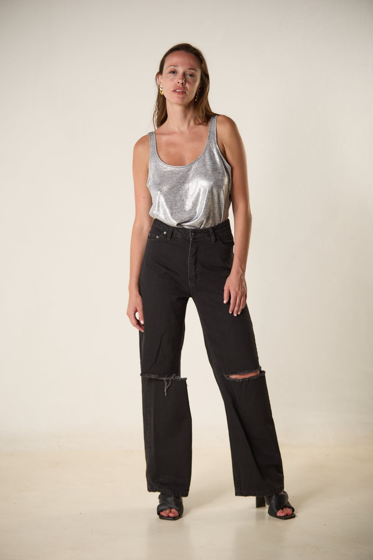 TANK TOP ΑΣΗΜΙ - ΜΕΤΑΛΙΖΕ